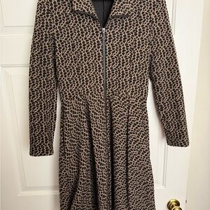 Leopard Print double Zip-Up jacket 🧥